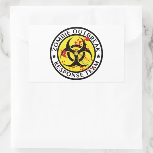 Zombie Outbreak Response Team Rechthoekige Sticker (Tas)