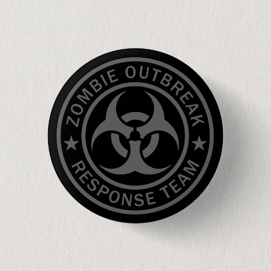 Zombie Outbreak Response Team Ronde Button 3,2 Cm (Voorkant)
