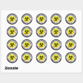 Zombie Outbreak Response Team. Ronde Sticker (Vel)