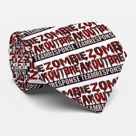 Zombie Outbreak Response Team Stropdas (Opgerold)