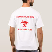 Zombie Outbreak Response Team, terug, rood T-shirt (Achterkant)