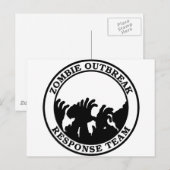 Zombie Outbreak Response Team (Zombie Hands) Briefkaart (Voorkant / Achterkant)