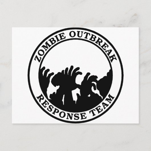 Zombie Outbreak Response Team (Zombie Hands) Briefkaart (Voorkant)