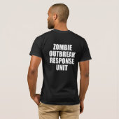 Zombie Outbreak Response Unit T-shirt (Achterkant volledig)