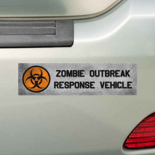 Zombie Outbreak Response Vehicle bumper sticker (Op auto)