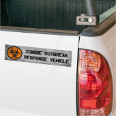Zombie Outbreak Response Vehicle bumper sticker (Op Truck)