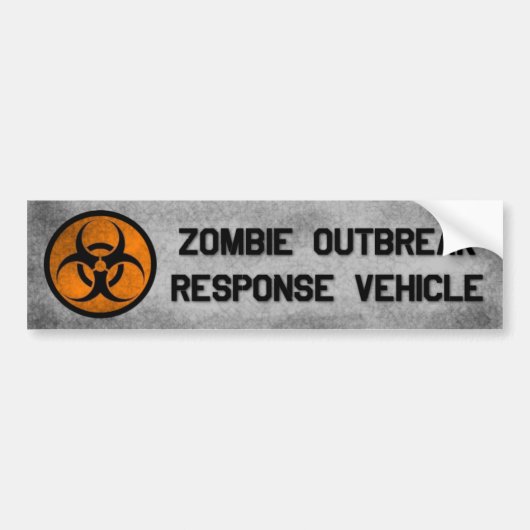 Zombie Outbreak Response Vehicle bumper sticker (Voorkant)
