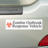 Zombie Outbreak Response Vehicle Bumpersticker (Op auto)