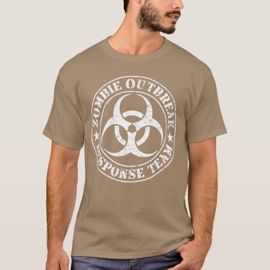 Zombie Outbreak Responseeam White Version boy T-shirt (Voorkant)