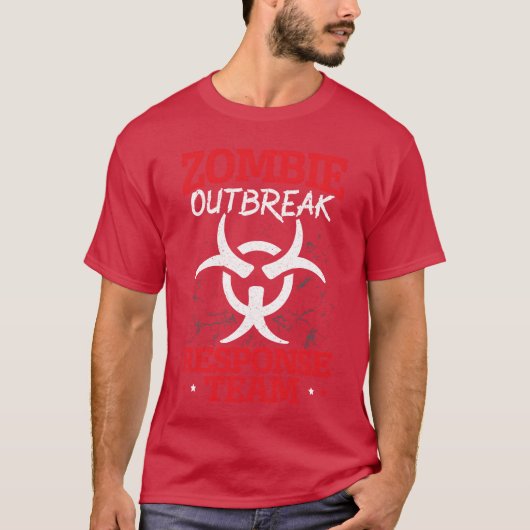 Zombie Outbreak Responseeamrick Orreat friend T-shirt (Voorkant)