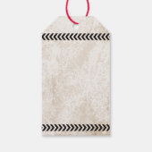 Zombie Outbreak verjaardagsfeestje met roestbord Cadeaulabel (Achterkant)