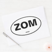 Zombie Ovale Sticker (Envelop)