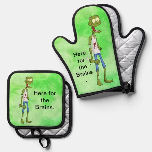 Zombie Ovenwant & Pannenlap Set (Voorkant / Achterkant)