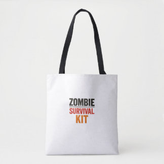 Zombie Overlevingskit – Minimalistische Vintage Ty Tote Bag