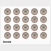 Zombie overlevingsteam ronde sticker (Vel)