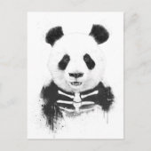 Zombie panda briefkaart (Voorkant)