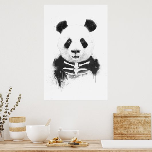 Zombie panda poster (Keuken)