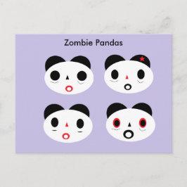 Zombie Pandas Briefkaart