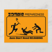 Zombie Paraatheid As Herladingsontwerp Briefkaart (Voorkant)