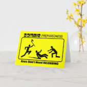 Zombie Paraatheid As Herladingsontwerp Kaart (Gele Bloem)