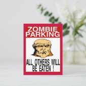 Zombie Parking Briefkaart (Staand voorkant)
