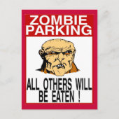 Zombie Parking Briefkaart (Voorkant)