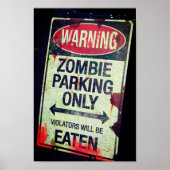 Zombie Parking Poster (Voorkant)