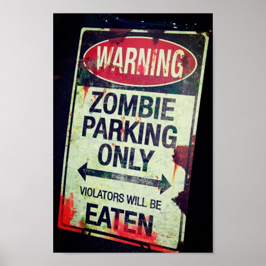 Zombie Parking Poster (Voorkant)