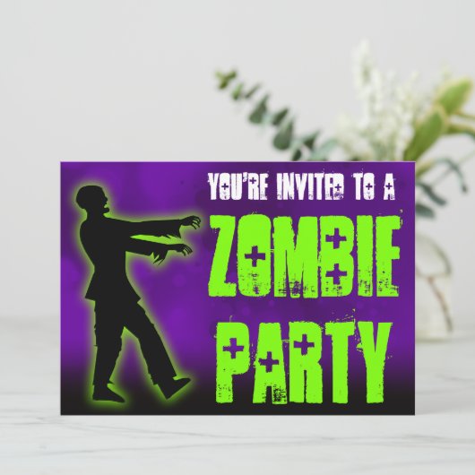 Zombie Party, Groene Walker Kaart (Staand voorkant)