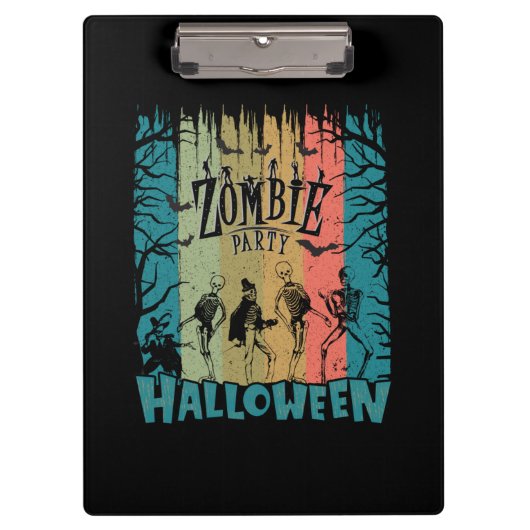 Zombie Party, Halloween Klembord (Voorkant)