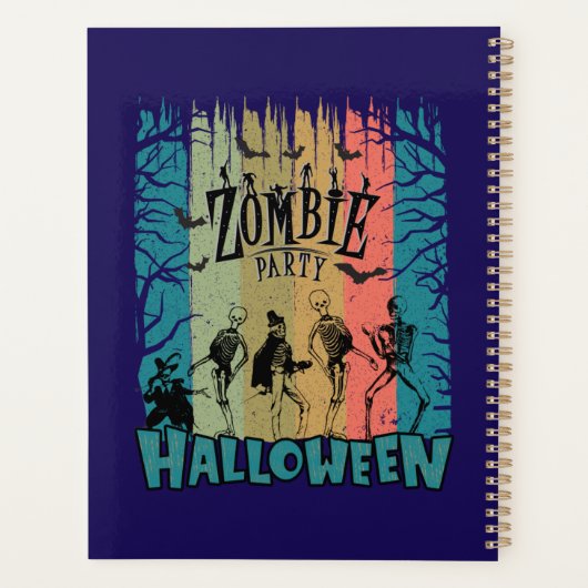 Zombie Party, Halloween Planner (Achterkant)
