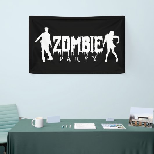 Zombie Party | Halloween Spandoek (Beurs)