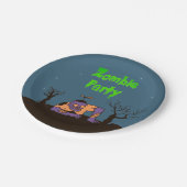 Zombie Party Papieren Bordje (Gekanteld)