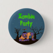 Zombie Party Ronde Button 5,7 Cm (Voorkant)