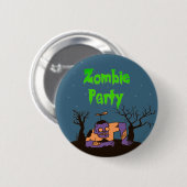Zombie Party Ronde Button 5,7 Cm (Voorkant /achterkant)