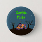 Zombie Party Ronde Button 5,7 Cm (Voorkant)