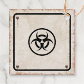 Zombie party thank you bedankjes labels (Achterkant)