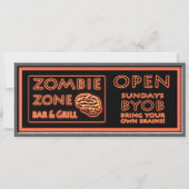 Zombie Party Uitnodigingen Bloody Marys Op Het Hui (Voorkant)