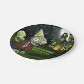 Zombie Party Verjaardag Halloween Papieren Bordje (Gekanteld)