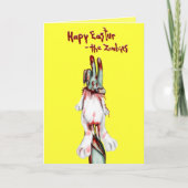 zombie Pasen Feestdagen Kaart (Voorkant)