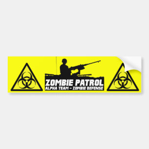 Zombie Patrol - Alpha Team Bumpersticker