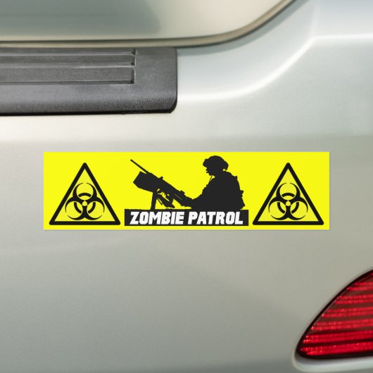 Zombie Patrol - Op de Bumpersticker van het Pistoo (Op auto)