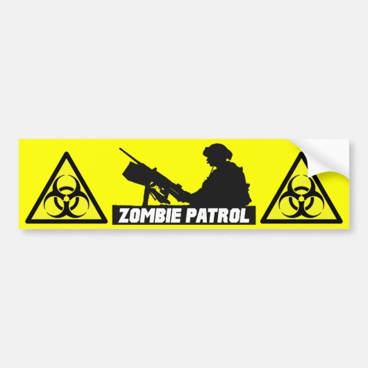 Zombie Patrol - Op de Bumpersticker van het Pistoo (Voorkant)