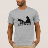 Zombie Patrol - Over het Pistool T-shirt (Voorkant)