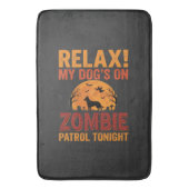 Zombie Patrouille Hond Halloween Badmat (Voorkant Verticaal)