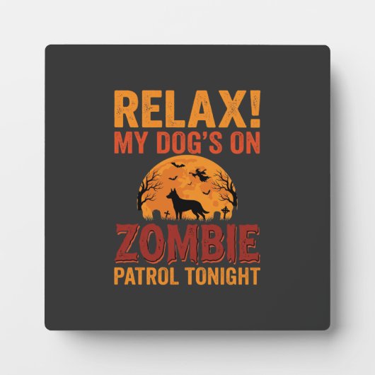 Zombie Patrouille Hond Halloween Fotoplaat (Voorkant)