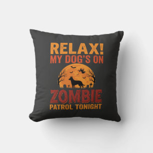 Zombie Patrouille Hond Halloween Kussen