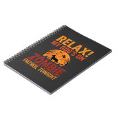 Zombie Patrouille Hond Halloween Notitieboek (Linkerzijde)