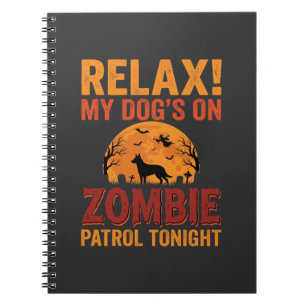 Zombie Patrouille Hond Halloween Notitieboek