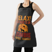Zombie Patrouille Hond Halloween Schort (Insitu)